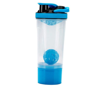 1500ml Sports Protein Shaker Bottle Leak-Proof Plastic Water Bottle With Mixing Filter Large Capacity Gym & Fitness Shaker - Blue in UAE