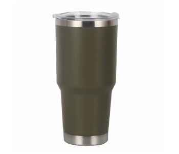 900ml 30oz Stainless Steel Vacuum Insulated Tumbler | Double Wall Thermal Travel Coffee Mug With Lid | Reusable Hot & Cold Water Cup - Olive Green in UAE