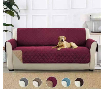 Reversible Sofa Protector Cover For Pets, Spills, And Stains - Quilted Furniture Shield Couch Slipcover, Machine Washable in UAE