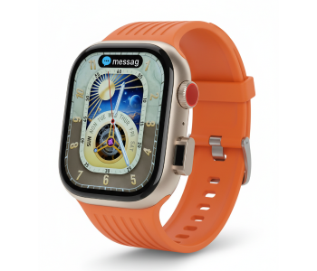 JSYES M6 PRO SIM Calling Smartwatch With Built-In Camera And 4 Interchangeable Straps Pink in UAE