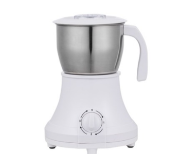 DENX DX4204 Electric Coffee And Spice Grinder - 450W Powerful Motor, 600ml Large Capacity, Stainless Steel Blades - White/Silver in UAE