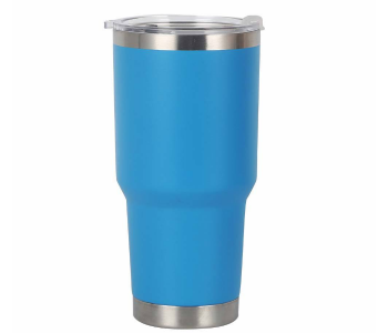 900ml 30oz Stainless Steel Vacuum Insulated Tumbler | Double Wall Thermal Travel Coffee Mug With Lid | Reusable Hot & Cold Water Cup - Blue in UAE