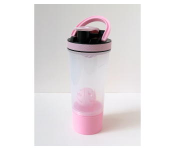 1500ml Sports Protein Shaker Bottle Leak-Proof Plastic Water Bottle With Mixing Filter Large Capacity Gym & Fitness Shaker - Pink in UAE
