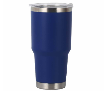 900ml 30oz Stainless Steel Vacuum Insulated Tumbler | Double Wall Thermal Travel Coffee Mug With Lid | Reusable Hot & Cold Water Cup - Navy Blue in UAE