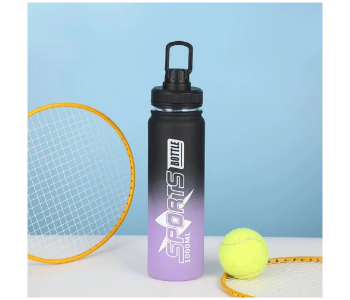 Jmax 1000ml BPA-Free Plastic Sipper Water Bottle With Straw & Carry Handle | Leak-Proof Lightweight Sports Bottle For Gym, School & Office - Purple in UAE