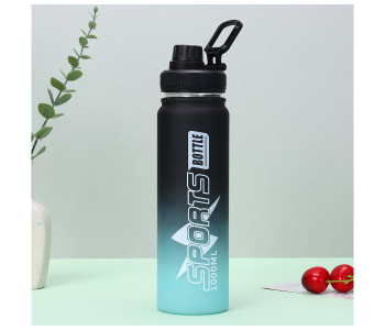 Jmax 1000ml BPA-Free Plastic Sipper Water Bottle With Straw & Carry Handle | Leak-Proof Lightweight Sports Bottle For Gym, School & Office - Blue in UAE