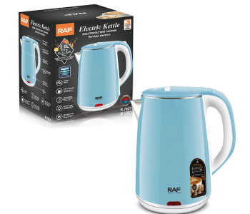 RAF 2.0L Rapid Boil Electric Kettle - Sky Blue | 1500W High Performance, Auto Shut-Off & Boil-Dry Protection | Essential For Ramadan Suhoor & Iftar Tea | Model R.7923 in UAE