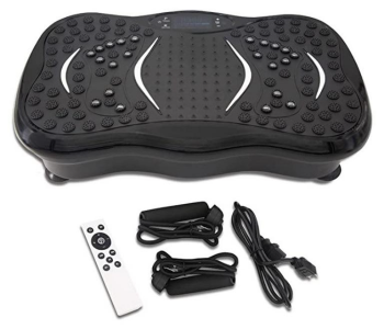 Ultrathin Vibration Plate Body Slimmer Machine - Portable Home Fitness Platform With Bluetooth Speaker, Remote Control, Resistance Bands & Multiple Workout Modes For Weight Loss & Toning in UAE
