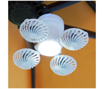 Solar Foldable Fan Light, USB/Solar Charging Lighting, Camping Ceiling Fan Lantern Camping Fan, Portable Ceiling Fan With Lights – Ultra Quiet Portable Lamp For Indoor, Outdoor And Garden Outdoor Accessories in UAE