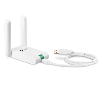 TP-Link TL-WN822N 1-Port Durable Polycarbonate Glossy White 300Mbps High-Gain Extended Wi-Fi Range Wireless USB Adapter Desktop PC And Laptop Internet Upgrade in UAE