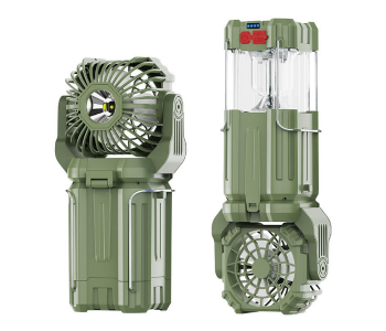 Multi-functional Outdoor Use Powerful Type-c Rechargeable Aluminum Alloy Waterproof Outdoor Solar Camping Fan in UAE