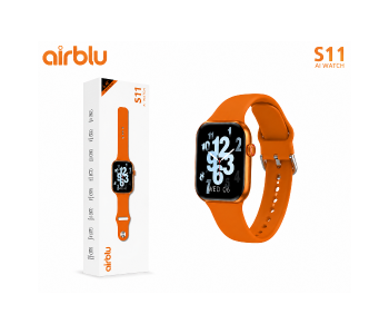 AIRBLU S11 AI SMARTWATCH AIRTAB ( ORANGE ) in UAE
