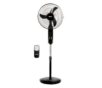 Geepas GF9466 16-inch Multcolor LED Display Stand Fan With Remote in KSA