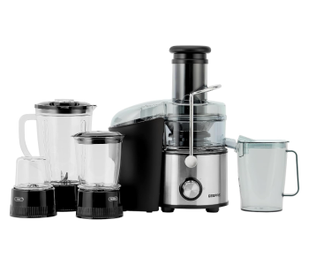 Geepas GSB44016 4-in-1 Stainless Steel Blender & Juice Extractor - Black in UAE