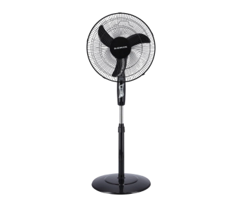 Olsenmark OMF1738 16-inch 3 Speed Stand Fan With Timer - Black in KSA