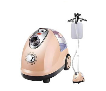 Denx DX1775 2 In 1 Professional Garment Steamer, 2000W Power Adjustable Steam Settings And Telescopic Pole, Flatbed - Rose Gold in UAE