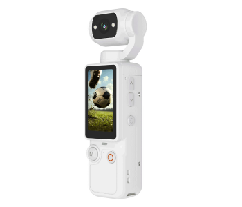 X-INOVA 4K Ultra HD Pocket Vlogging Camera With 180-Degree Rotating Lens (white) in UAE