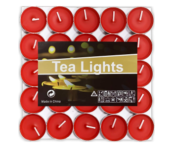 Scented Candle Romantic Proposal Colorful Ghee Wax 2 Hours 25 Mini Tealight Candles in UAE