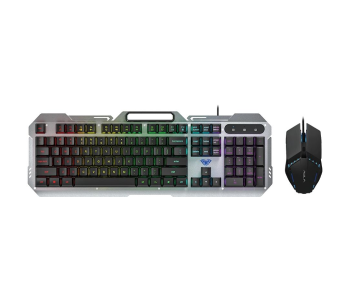 Aula F2023 Combo Wired Membrane Gaming Keyboard And Mouse | Black (F2023Combo) in UAE