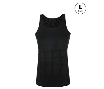 Slim N Lift Slimming Shirt For Men Black Large in UAE