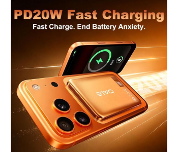 Oale Slim Magnetic Wireless Power Bank, 5000mAh 20W PD Fast Charging For IPhone Android-SILVER in UAE