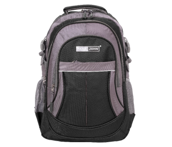 Para John PJSB6010A16 16-Inch School Backpack With Front Organizer Pocket & Side Mesh Holders Black in UAE