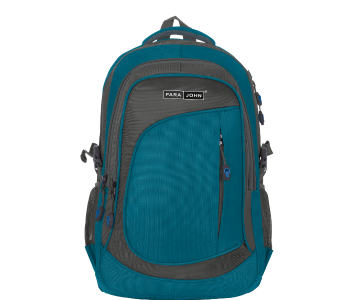 Para John PJSB6000A16 16-Inch Student School Backpack With Multi Compartments & Comfort Straps Blue in UAE
