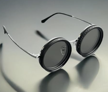 Classic Round Metal Frame UV400 Sunglasses Black Lenses in UAE