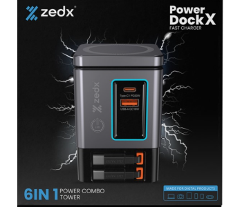 ZEDX Power Dock X 6 In 1 Charger in UAE