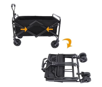 Garden Cart Camping Wagon Foldable, Shopping Trolleys Utility Outdoor Wagon in UAE
