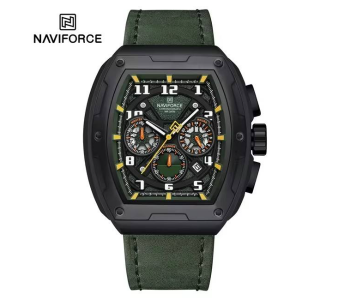 NAVIFORCE Men's Sport Chronograph Watch Tonneau Green NF8053 in UAE