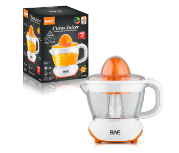 RAF Electric Citrus Juicer Bidirectional Rotation 700ml Capacity For Home Orange & Lemon Juice White/Clear R.2808 in UAE
