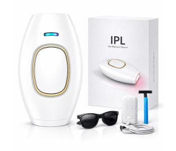 IPL Hair Removal Handset For Women & Men, Painless Laser Hair Remover Device For Permanent Hair Reduction, At Home Epilator For Face, Bikini, Underarms, Legs & Body 500000 Flashes in UAE