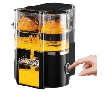 Electric Juicer Machine, 600ml Portable Twin Citrus Juice Maker, 18000r/rpm, 20s Rapid Juicing, Cold Press Lemon Squeezer, Fresh Hand Pressed Orange Juicers For Oranges, Lemon, Lime, Grapefruit Black in UAE