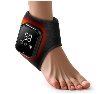 6 In 1 Rechargeable Ankle Massager With Heat & Vibration Therapy, Wireless Foot Relaxation Wrap, Led Display, Adjustable Straps, Portable Foot Massage For Home, Office, Gym, Sport & Travel in UAE