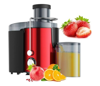 DENX Electric Juicer Machine 800W For Fruits And Vegetables, Powerful Centrifugal Fruit & Vegetable Juice Extractor With Wide Mouth Feed Chute, 500ml Capacity, Stainless Steel Filter, DX2071 in UAE