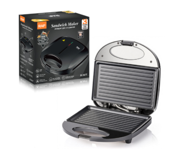 RAF 750W Non-Stick Sandwich Maker R.257T – Black in UAE