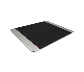 Promate METAPAD-PRO Leather Wrapped Anodized Aluminum Mouse Pad - Silver in KSA