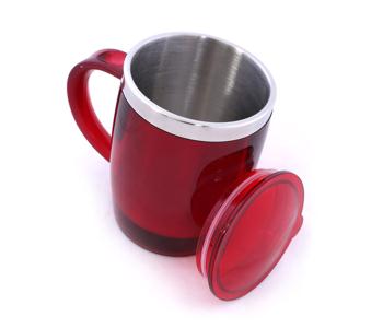Royalford RF6154 14 Oz Stainless Steel Travel Mug - Red in UAE