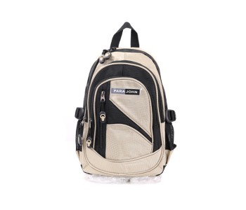 Para John PJSB6005A20 20-inch Nylon School Bag, Golden in KSA