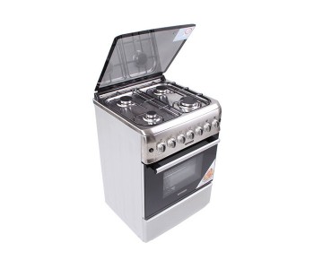 Express Delivery - Geepas GCR6057 4 Burner Freestanding Gas Cooking Range with Safety Grill & Rotisserie - ID 13945