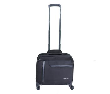 Express Delivery - Para John PJPC1029 16-inch Laptop & Piolt Case Trolley Bag - Black - ID 480