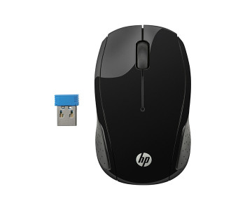 HP 200 Wireless Mouse - Black in KSA
