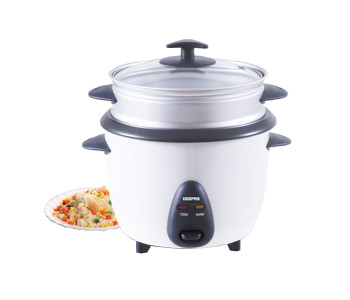 Express Delivery - Geepas GRC35011 3-in-1 500 Watts Rice Cooker with Non-Stick Innerpot - 1.5 Litre - ID 27450