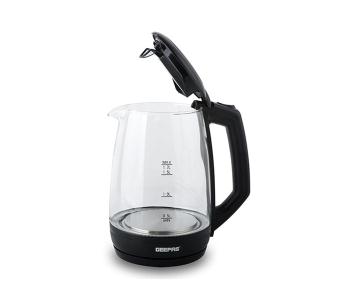 Express Delivery - Geepas GK9901 1.7 Litre Electric Glass Kettle with Non Slip Base - ID 650