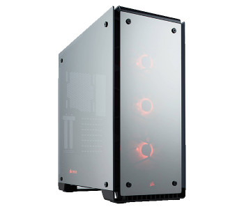 Corsair CC-9011126-WW Crystal 570X RGB Tempered Glass Premium ATX Mid-Tower Case - Mirror Black in OMAN