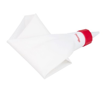 Prestige PR9657 Icing Bag With 6 Plastic Nozzles, White & Red in UAE