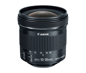 Canon EF-S 10-18mm F/4.5-5.6 IS STM Lens - Black in UAE
