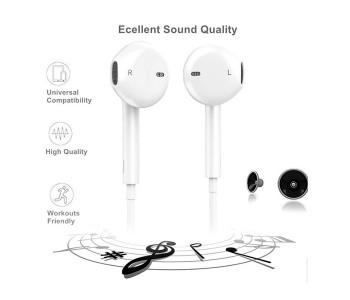 Express Delivery - Earphone for Apple EarPods with Lightning Connector - White - ID 14967