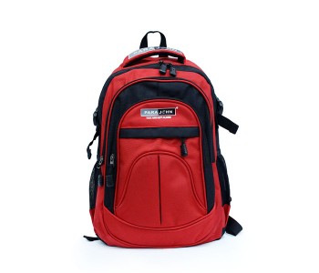 Para John PJSB6001A18 18-inch School Bag - Red & Black in UAE